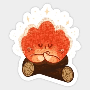 Campfire Yogi Sticker